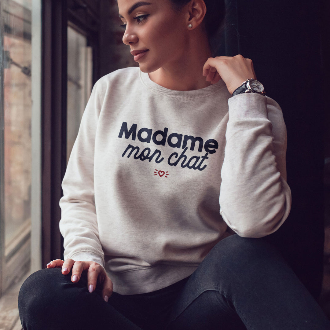 Sweat Femme imprimé - Madame Mon Chat