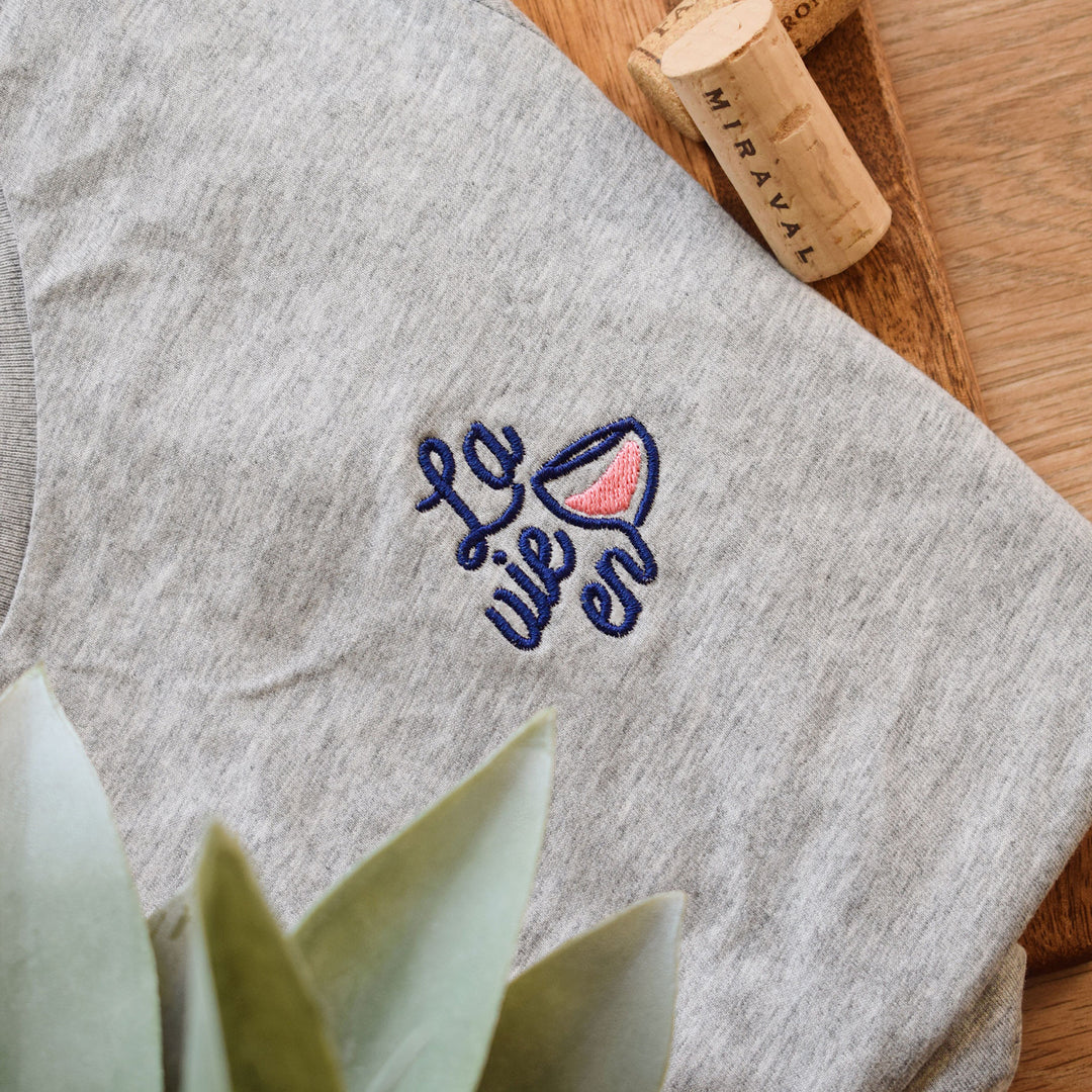 T-shirt brodé - La Vie en Rose