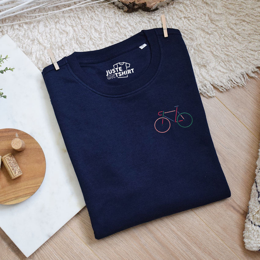 Sweat brodé - Vélo