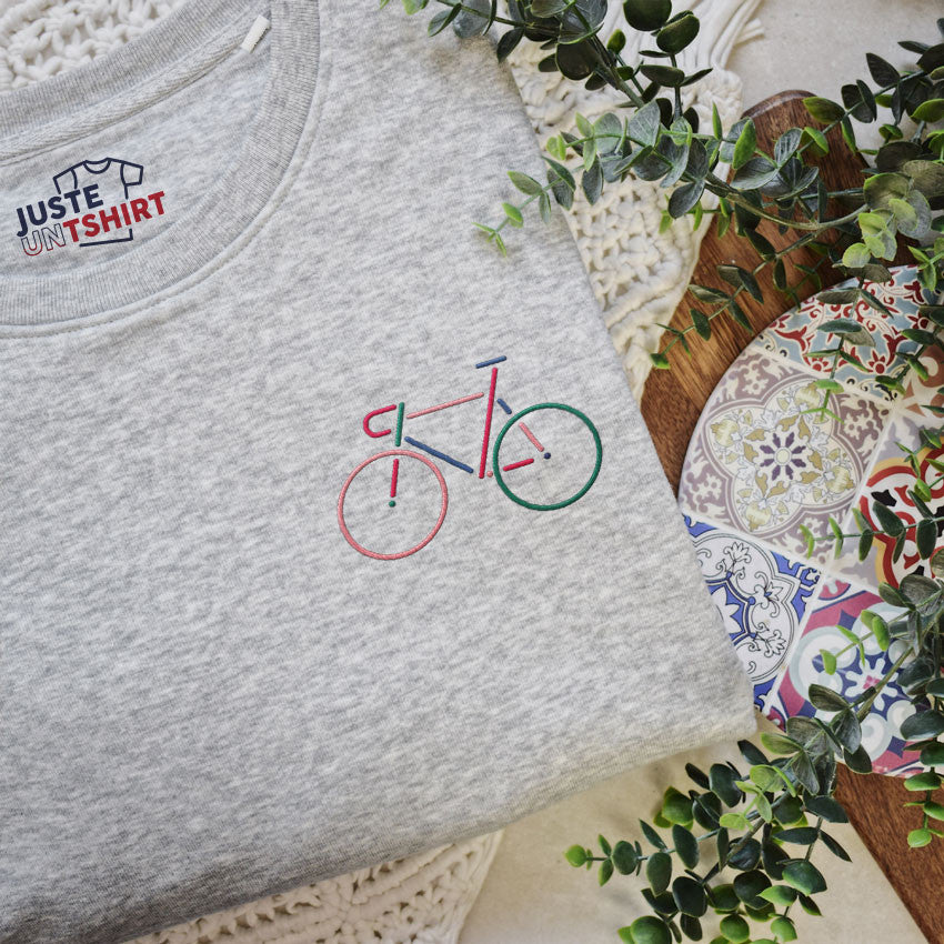 Sweat brodé - Vélo