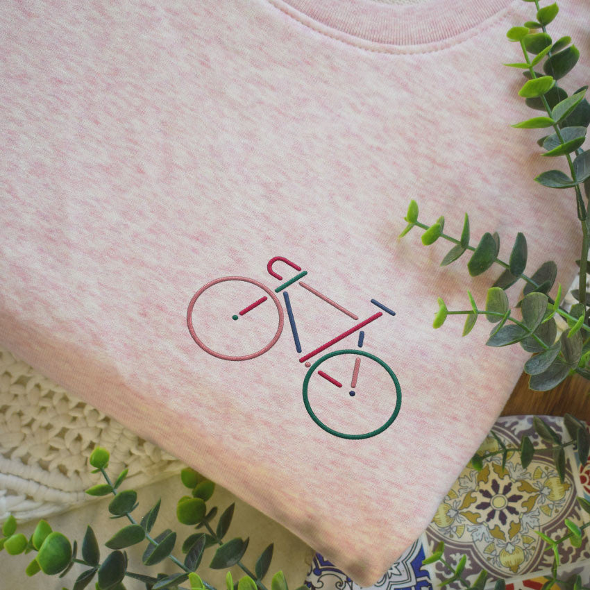 Sweat brodé - Vélo