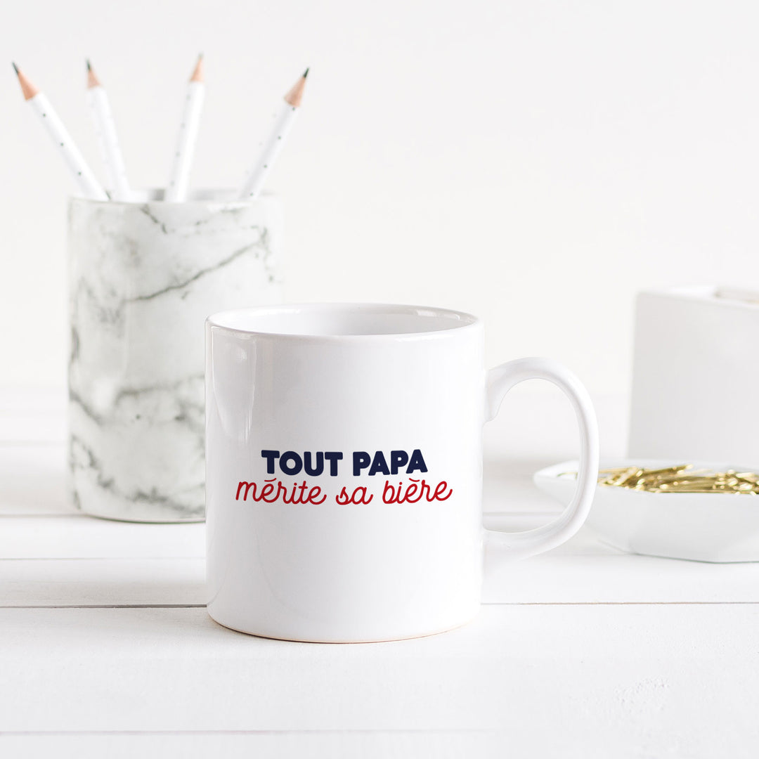 Mug - Tout papa mérite sa bière