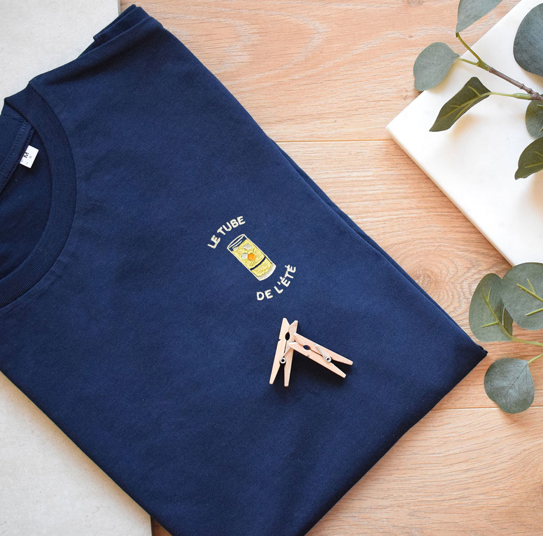 T-shirt brodé - Le Tube de l'été