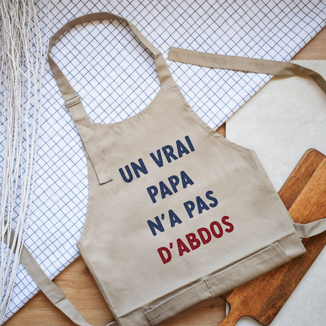 Tablier - Un vrai papa n'a pas d'abdos