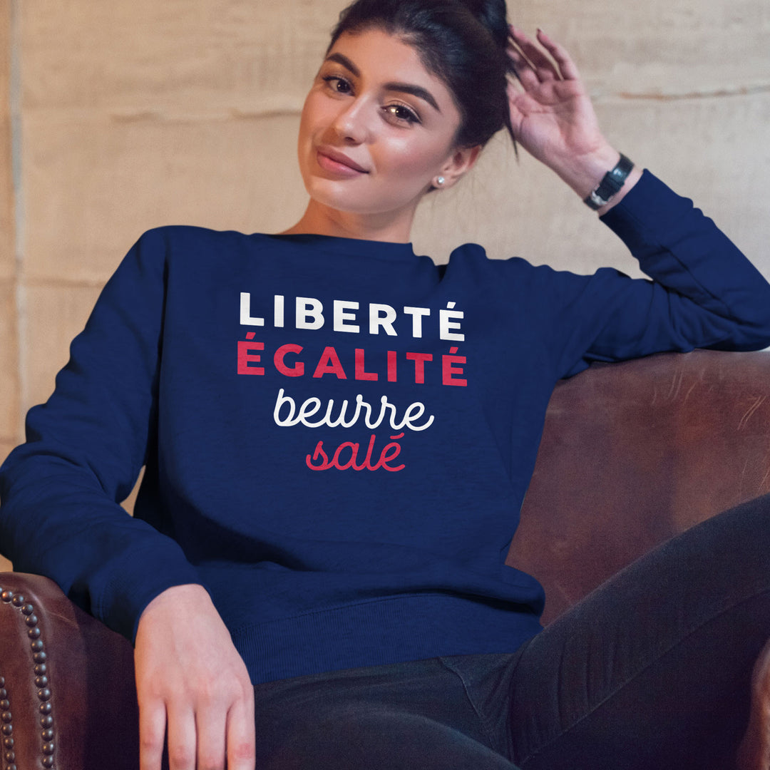 Sweat Femme imprimé - Beurre salé