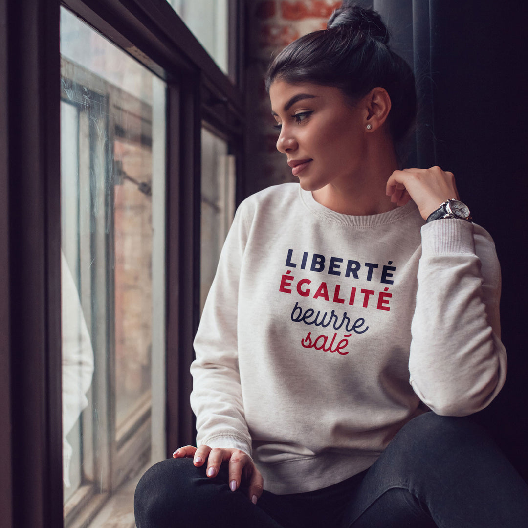 Sweat Femme imprimé - Beurre salé