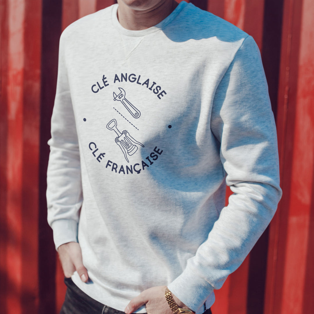 Sweat Homme imprimé - Clé anglaise clé française