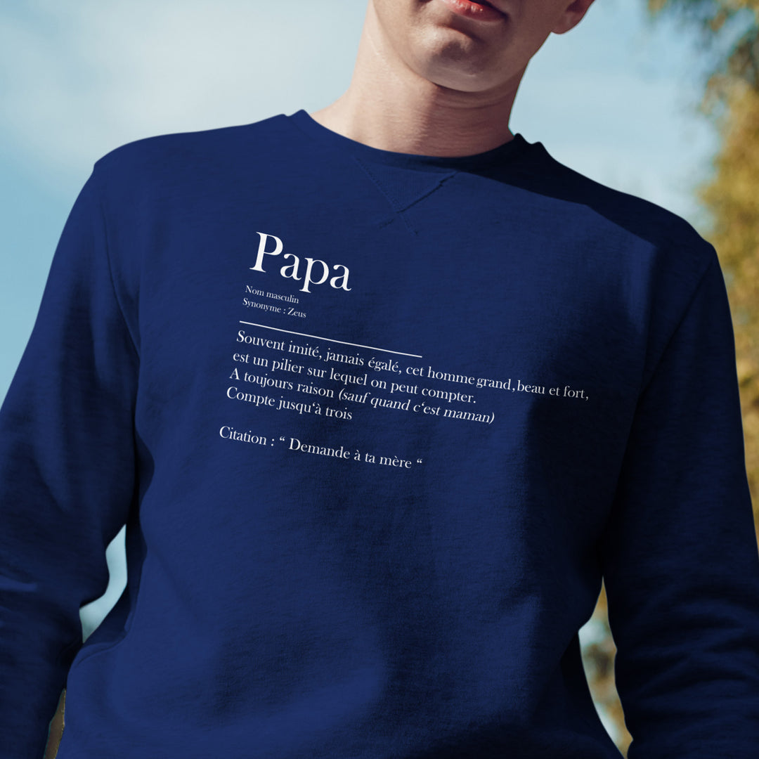 Sweat Homme imprimé - Définition papa