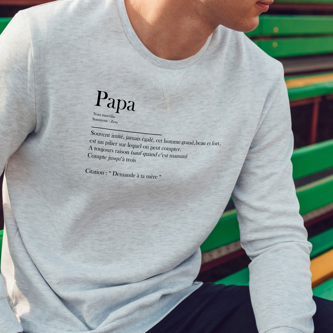 Sweat Homme imprimé - Définition papa