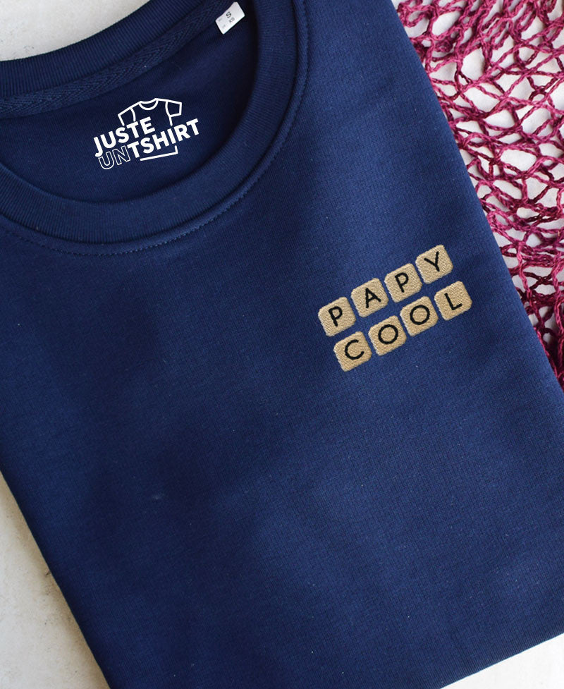 Sweat Brodé - Papy Cool