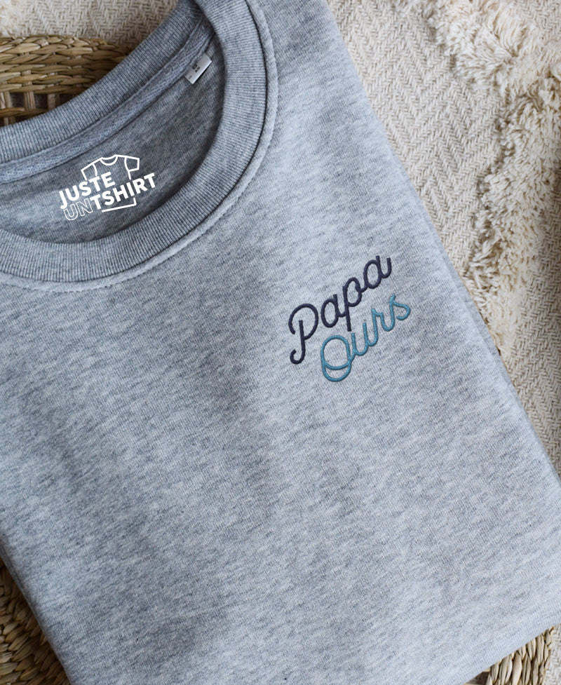 Sweat Brodé - Papa Ours