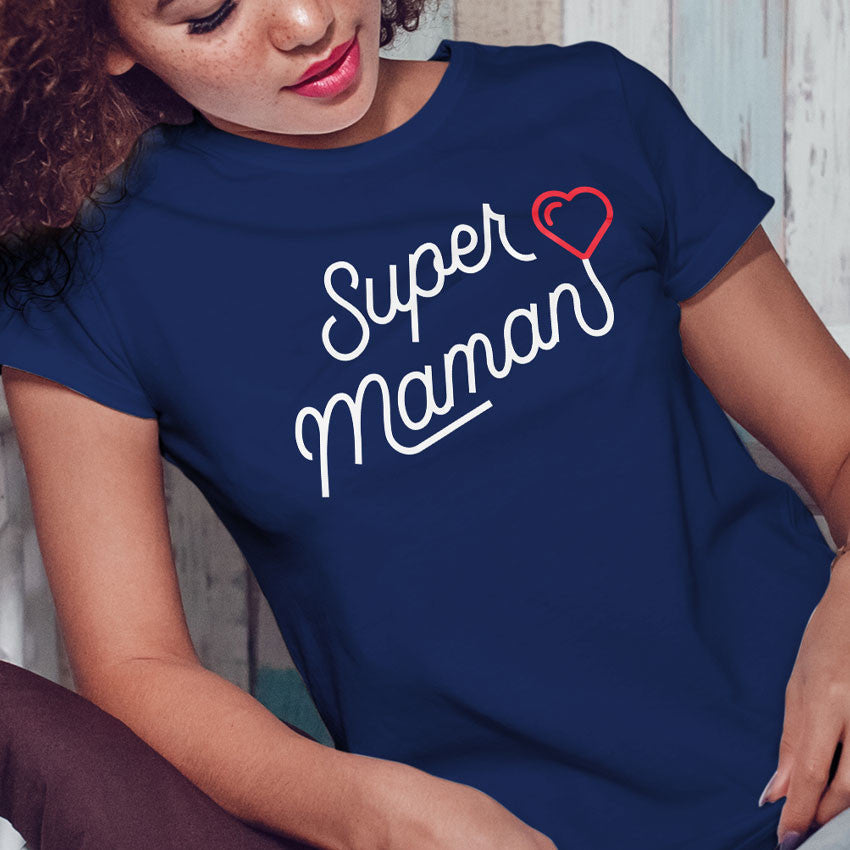 T-shirt imprimé Femme - Super maman
