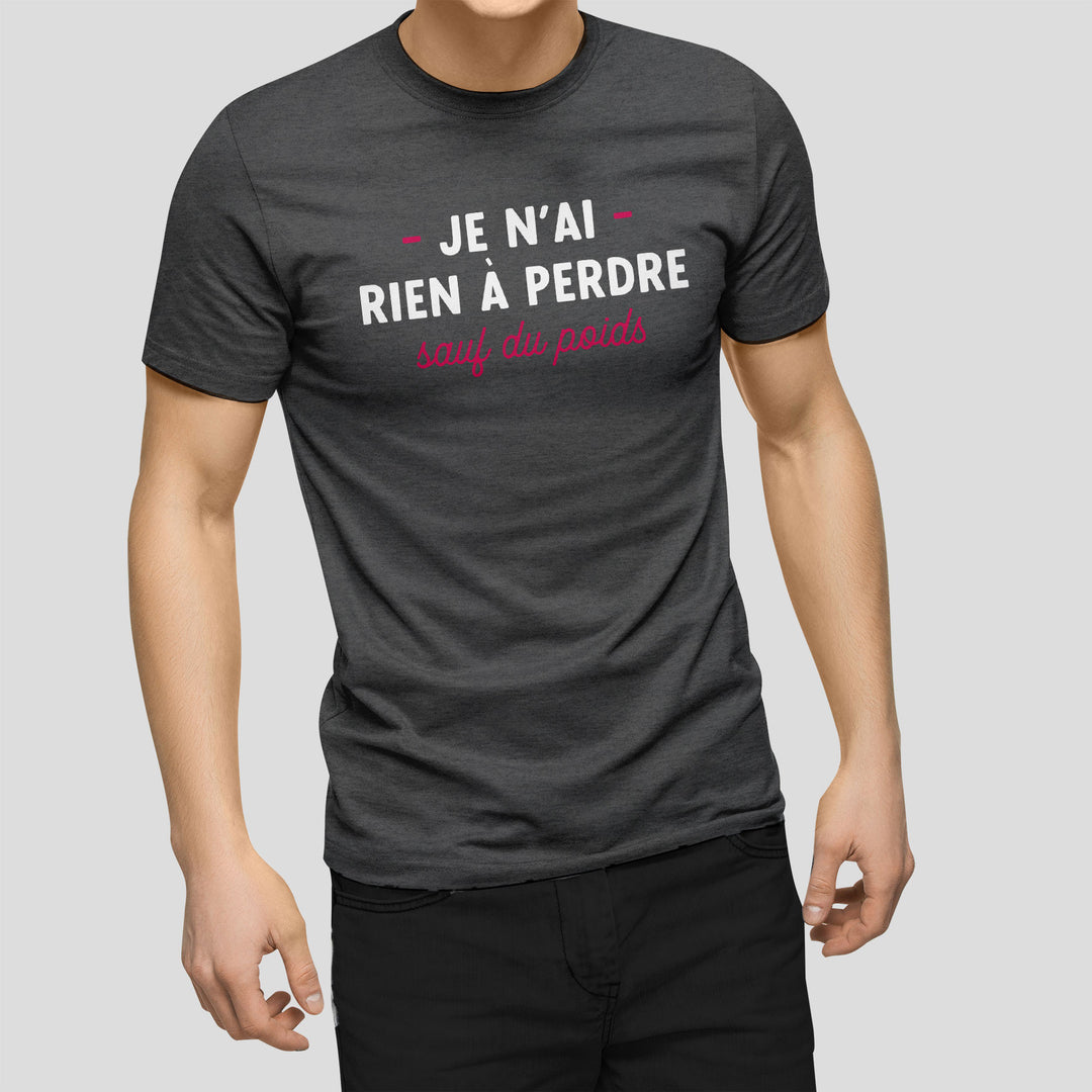 T-shirt imprimé Homme - J'ai rien à perdre