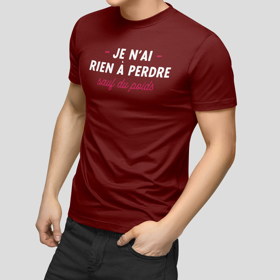 T-shirt imprimé Homme - J'ai rien à perdre