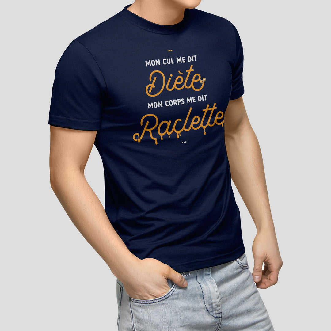 T-shirt imprimé Homme - Mon corps me dit Raclette
