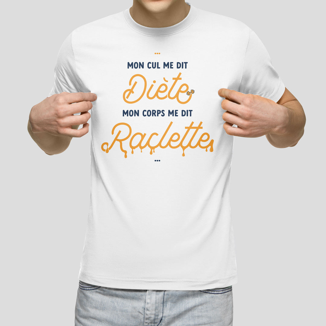 T-shirt imprimé Homme - Mon corps me dit Raclette