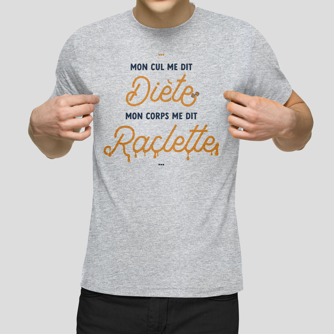 T-shirt imprimé Homme - Mon corps me dit Raclette
