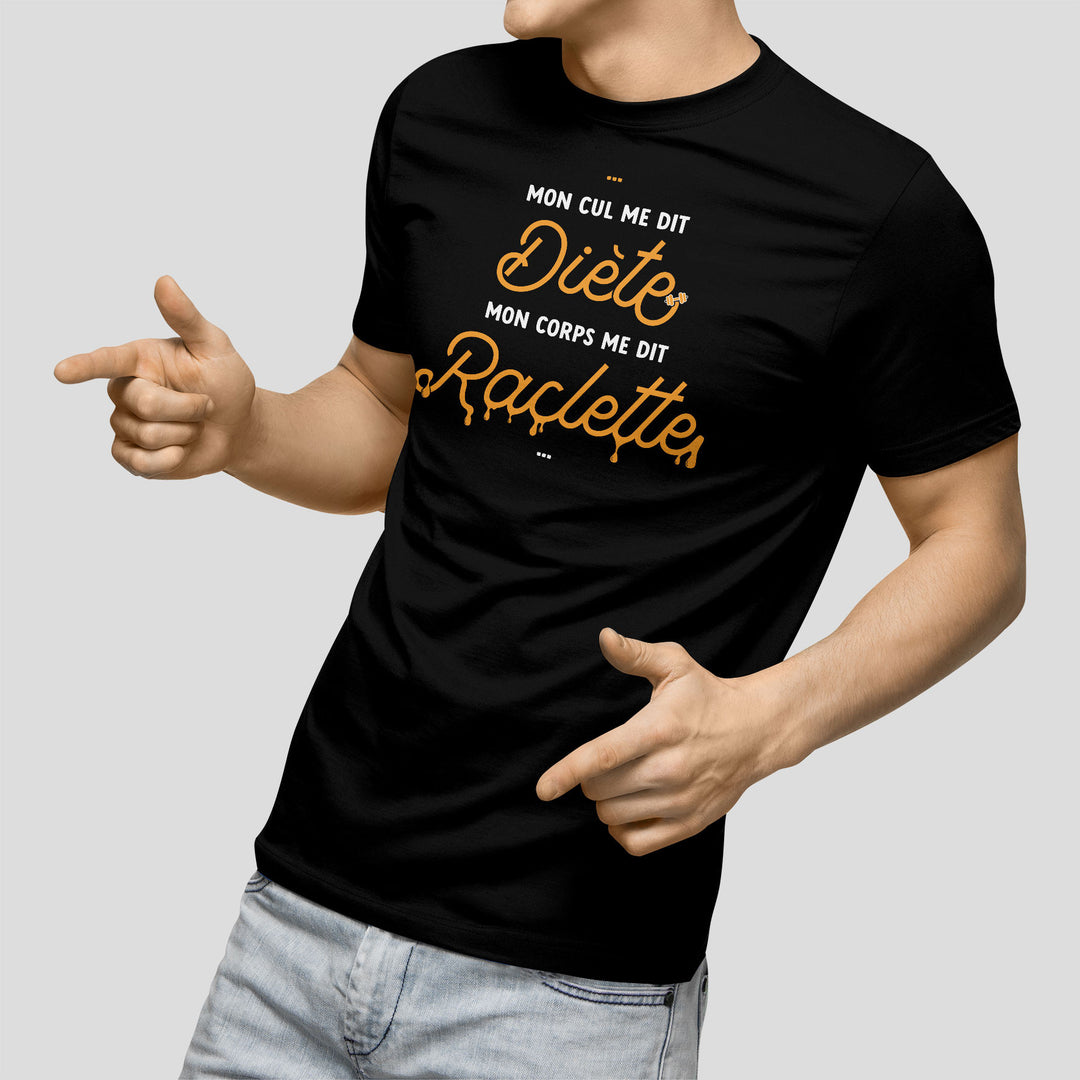 T-shirt imprimé Homme - Mon corps me dit Raclette