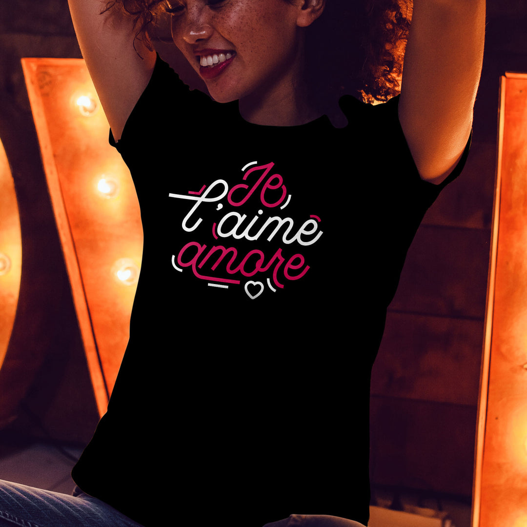 T-shirt imprimé Femme - Je l'aime Amore
