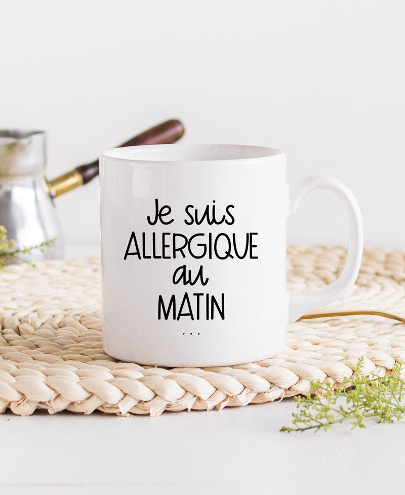 Mug - Allergique au matin