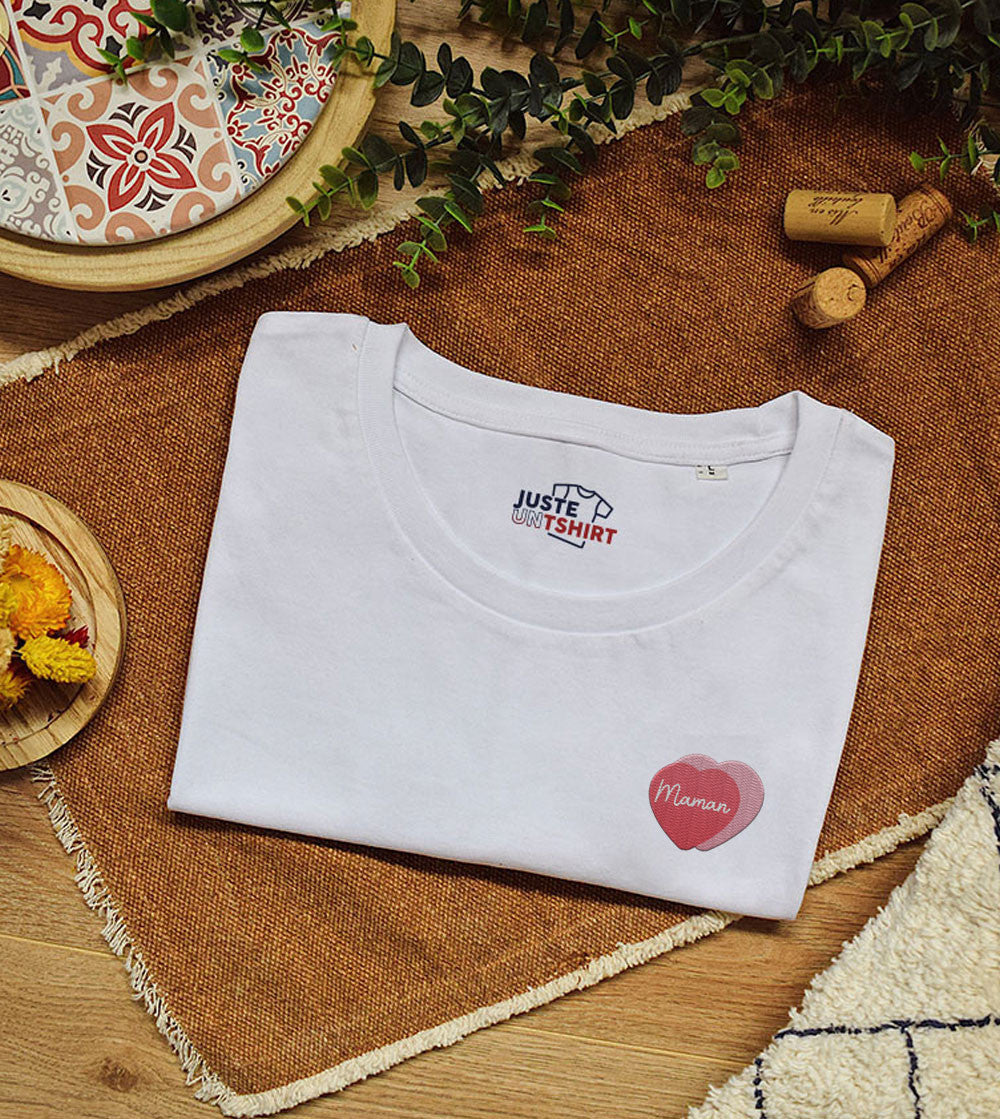 T-shirt Femme brodé - Maman Amour