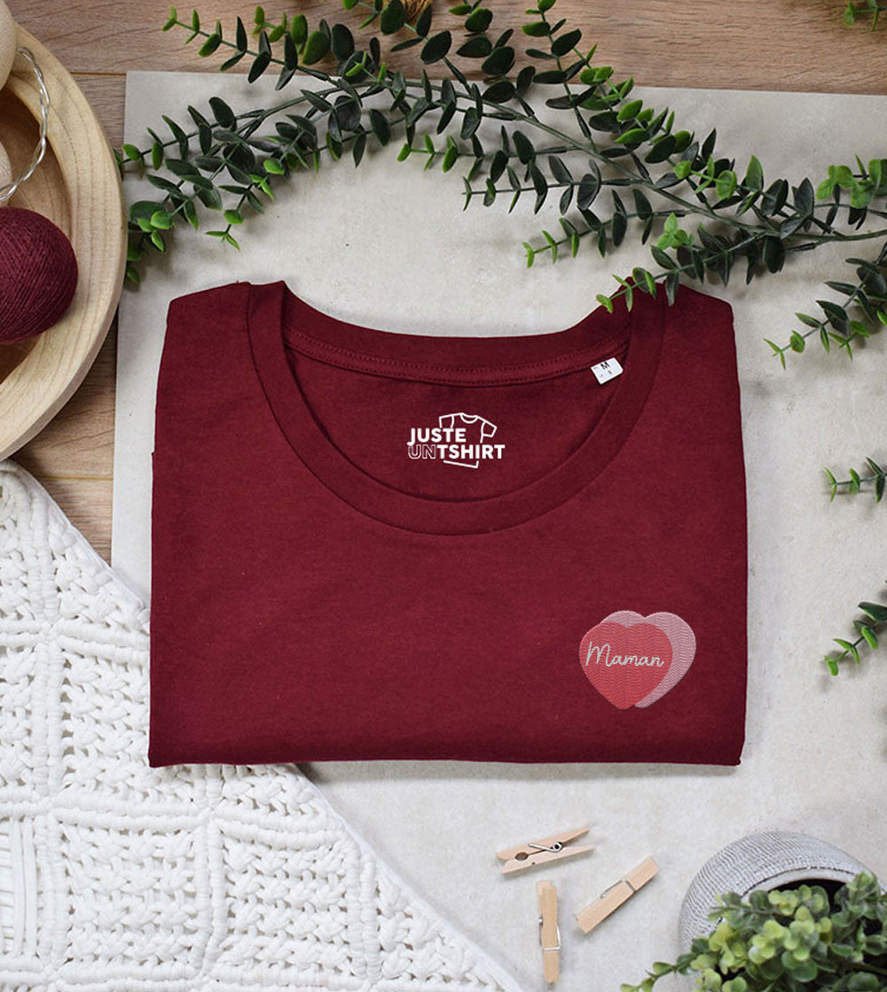 T-shirt Femme brodé - Maman Amour