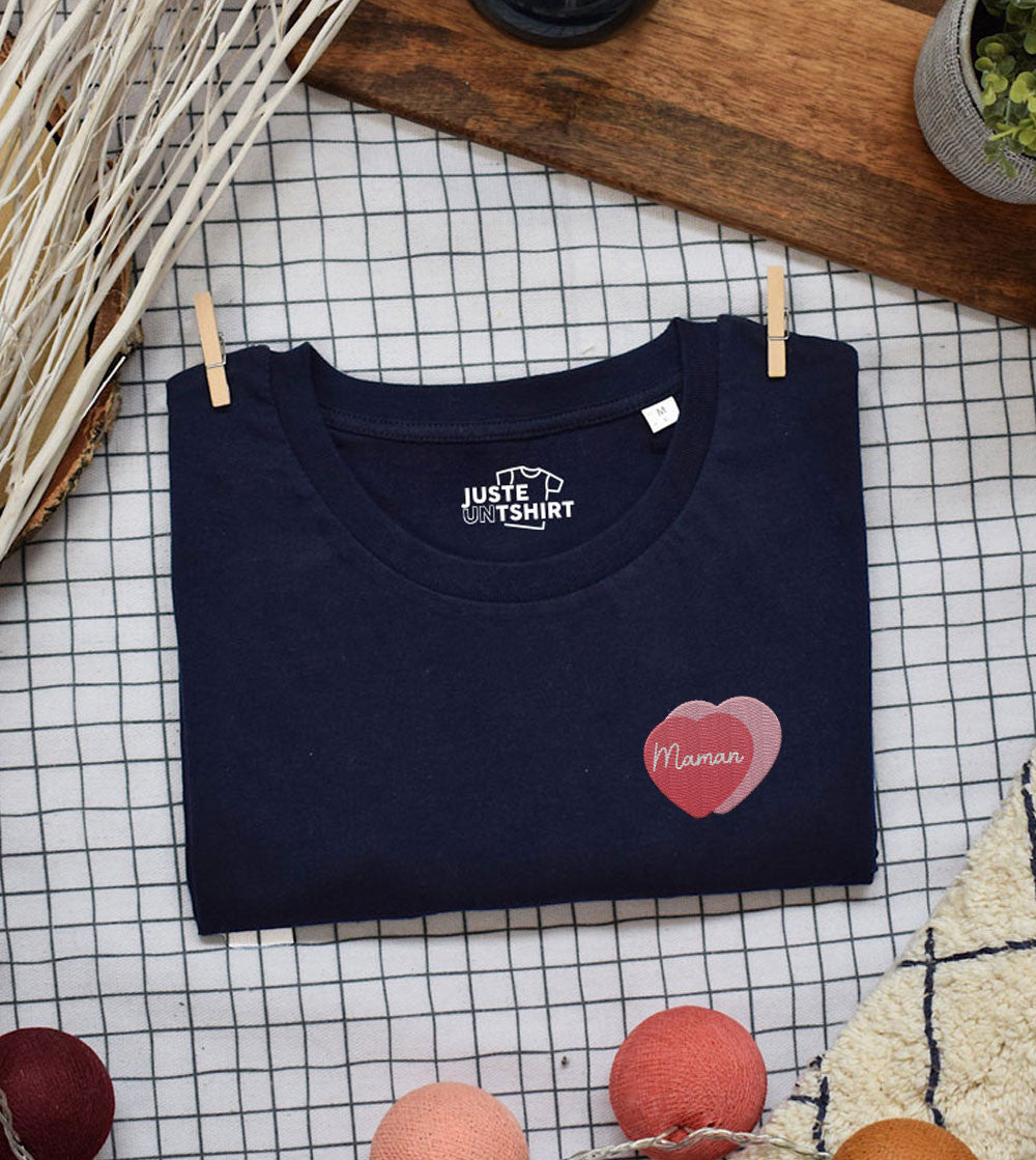 T-shirt Femme brodé - Maman Amour