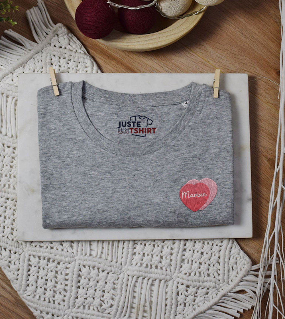 T-shirt Femme brodé - Maman Amour