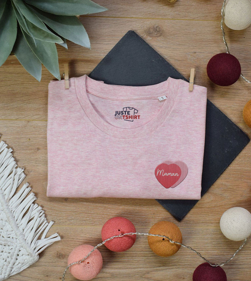T-shirt Femme brodé - Maman Amour