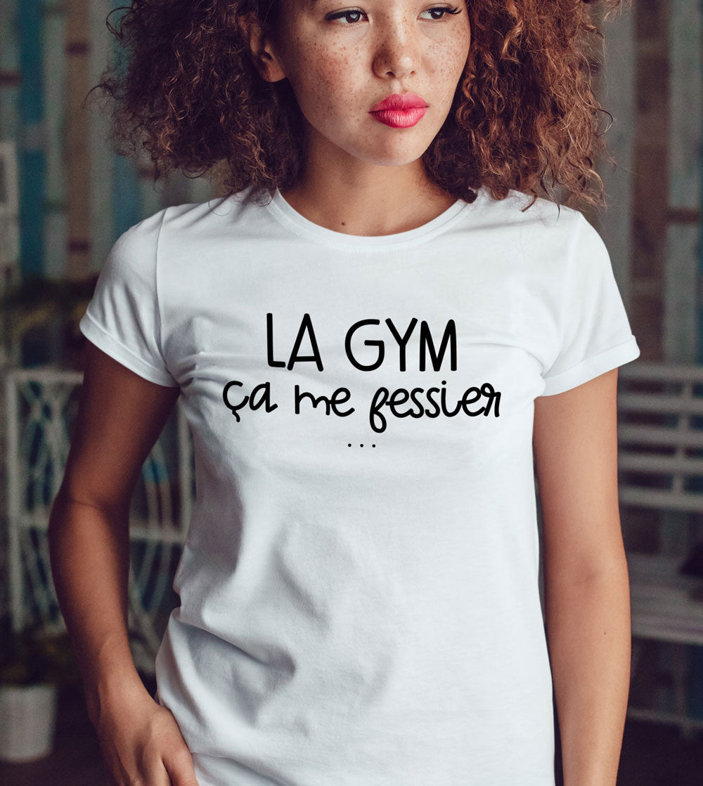 T-shirt imprimé Femme -La Gym ça me fessier