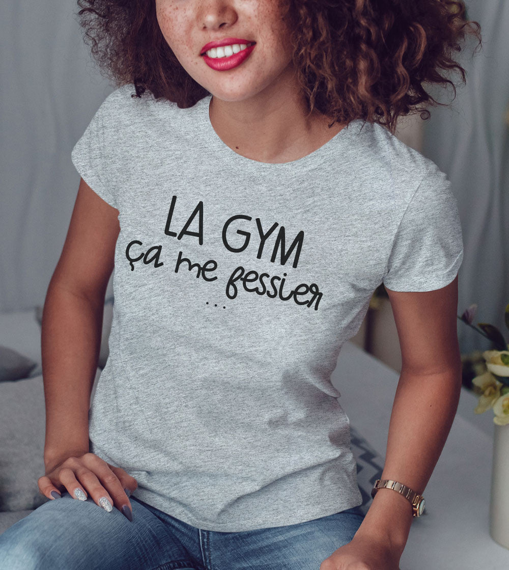 T-shirt imprimé Femme -La Gym ça me fessier