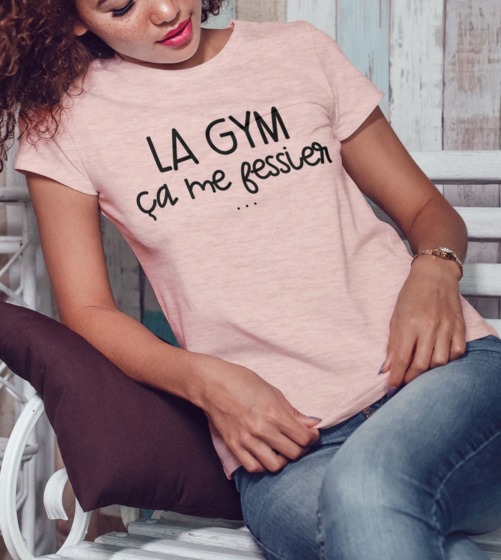 T-shirt imprimé Femme -La Gym ça me fessier