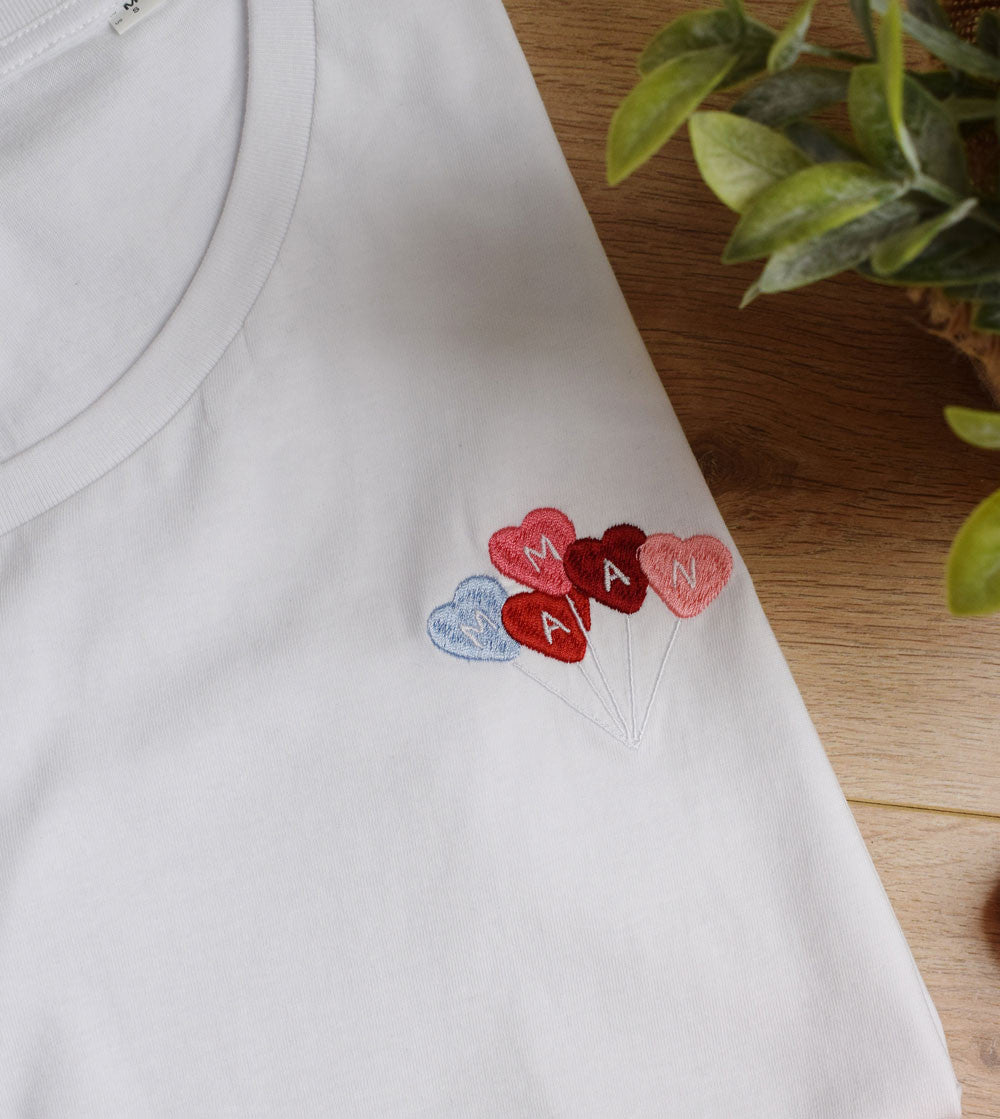T-shirt Femme brodé - Maman ballon