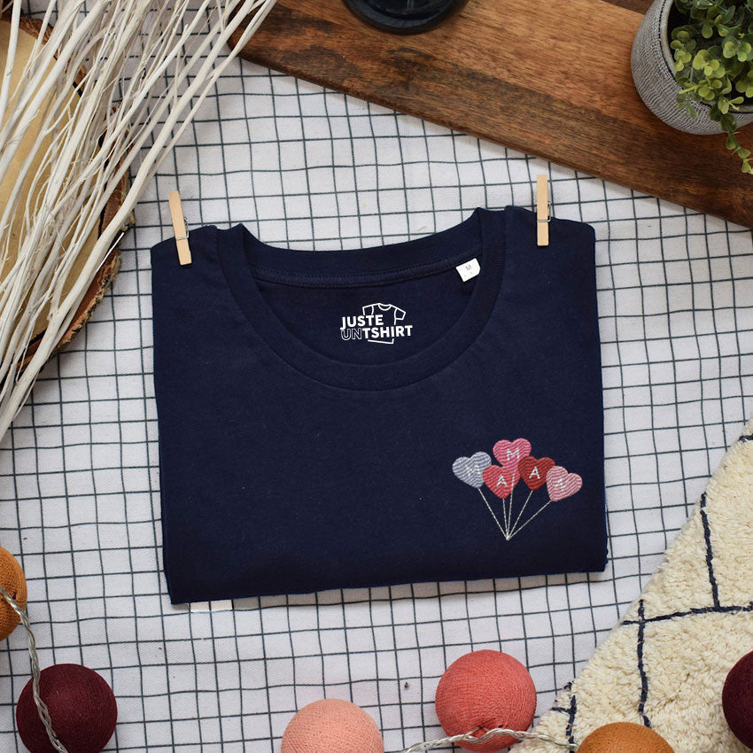 T-shirt Femme brodé - Maman ballon
