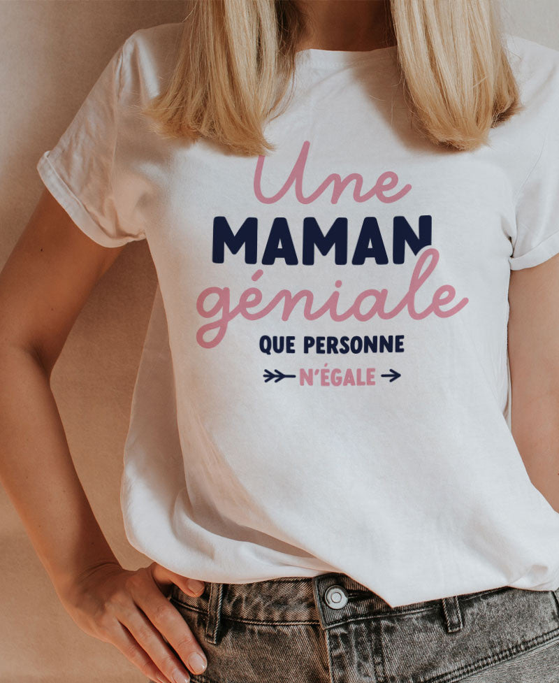 T-shirt imprimé Femme - Une maman géniale