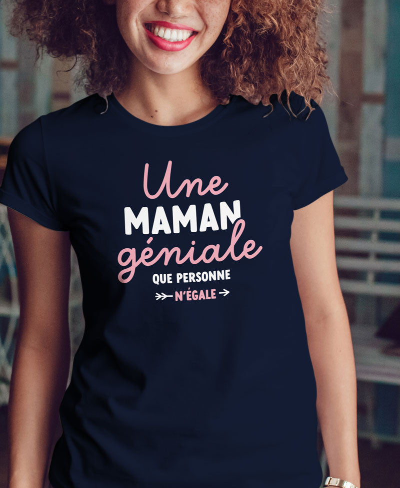 T-shirt imprimé Femme - Une maman géniale