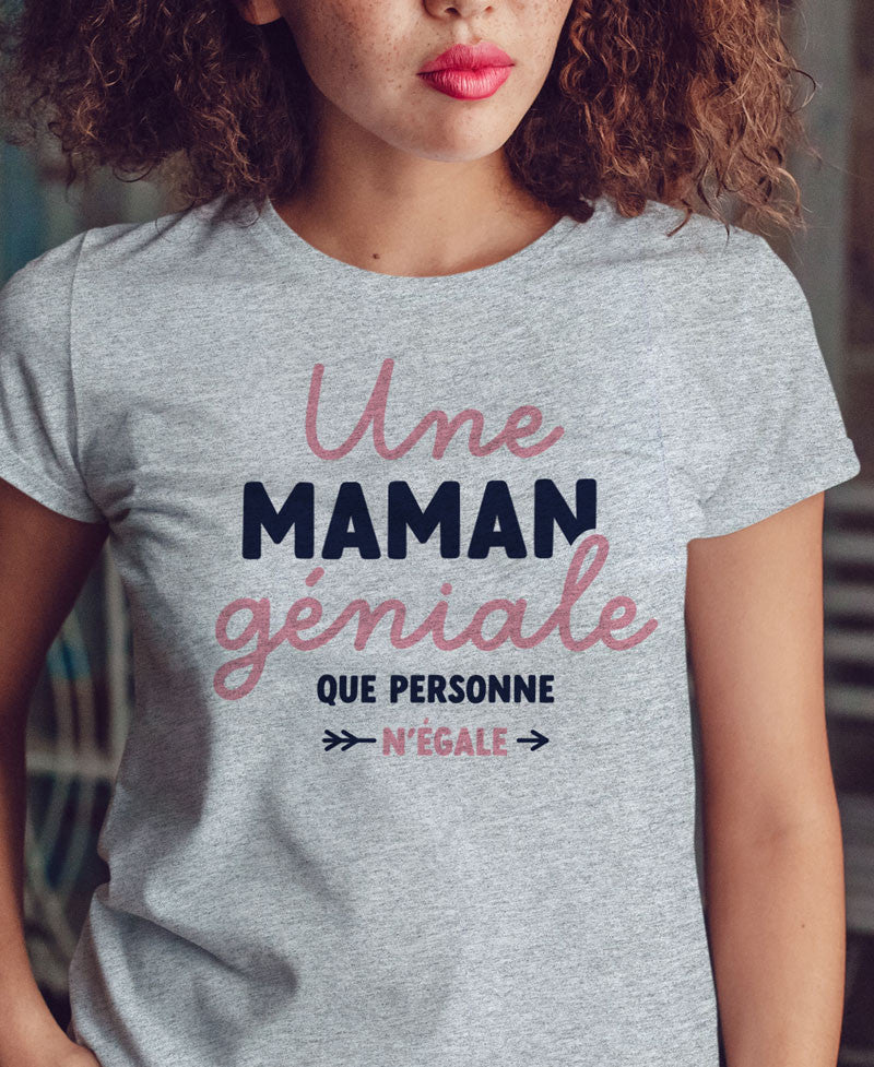 T-shirt imprimé Femme - Une maman géniale