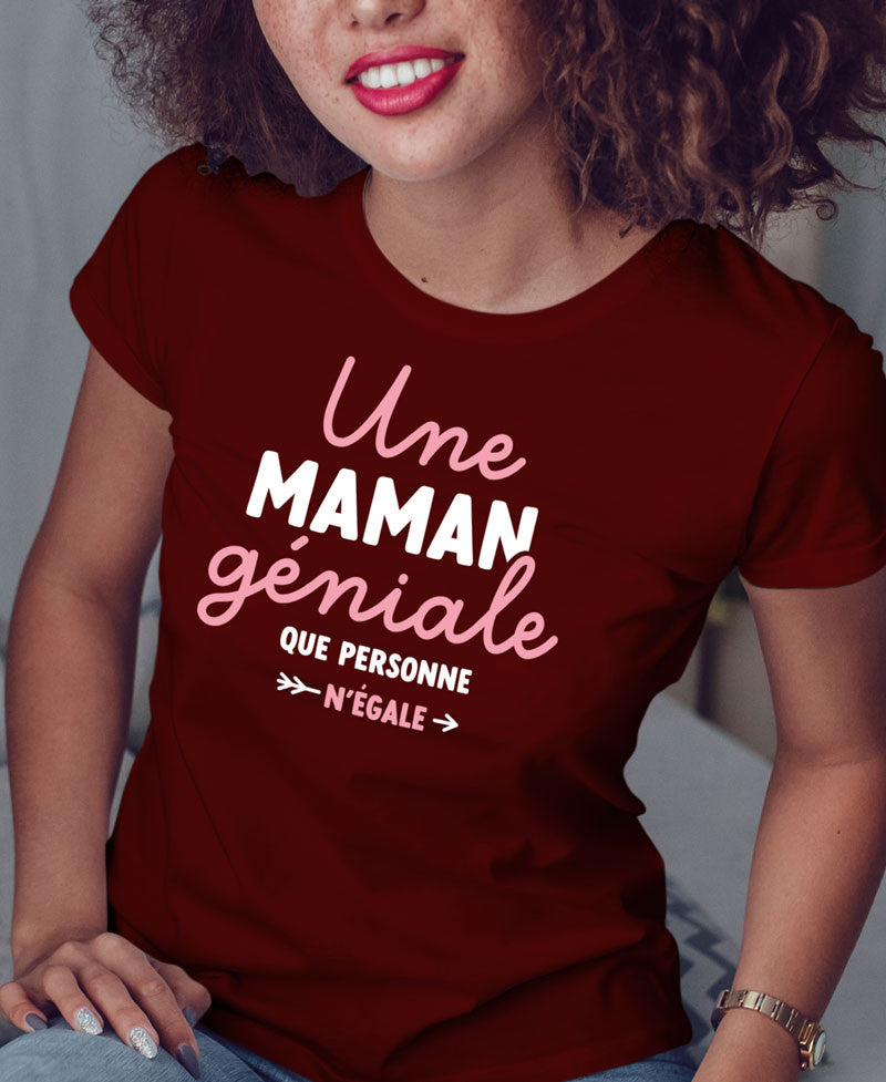 T-shirt imprimé Femme - Une maman géniale