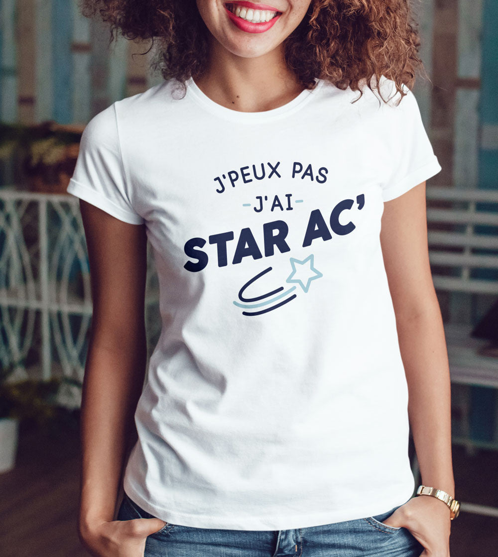 T-shirt imprimé Femme - Je peux pas j'ai Star Academy