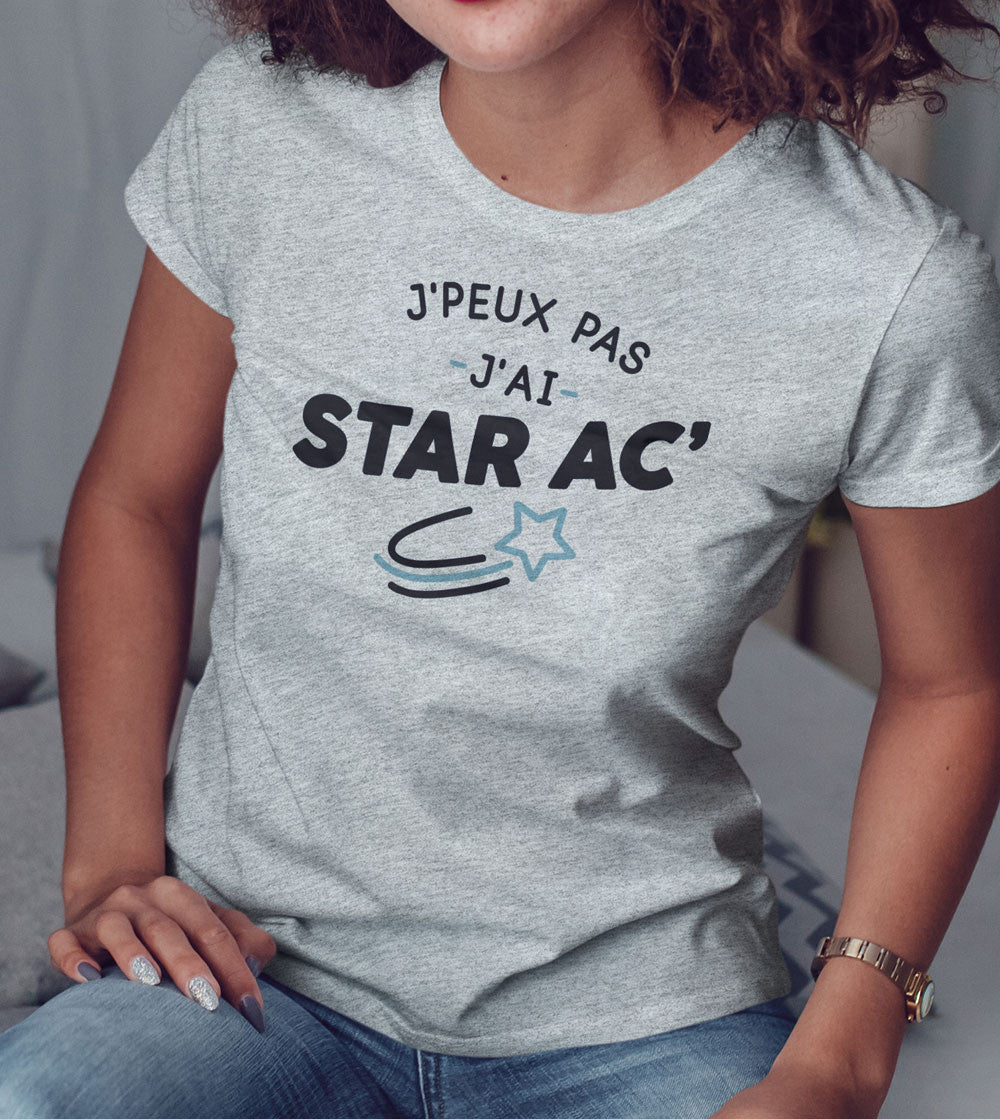 T-shirt imprimé Femme - Je peux pas j'ai Star Academy