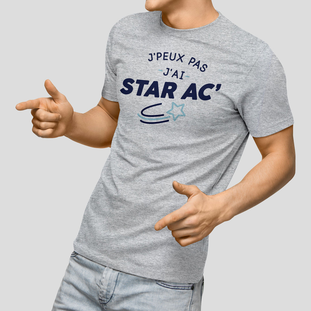 T-shirt imprimé Homme - Je peux pas j'ai Star Academy