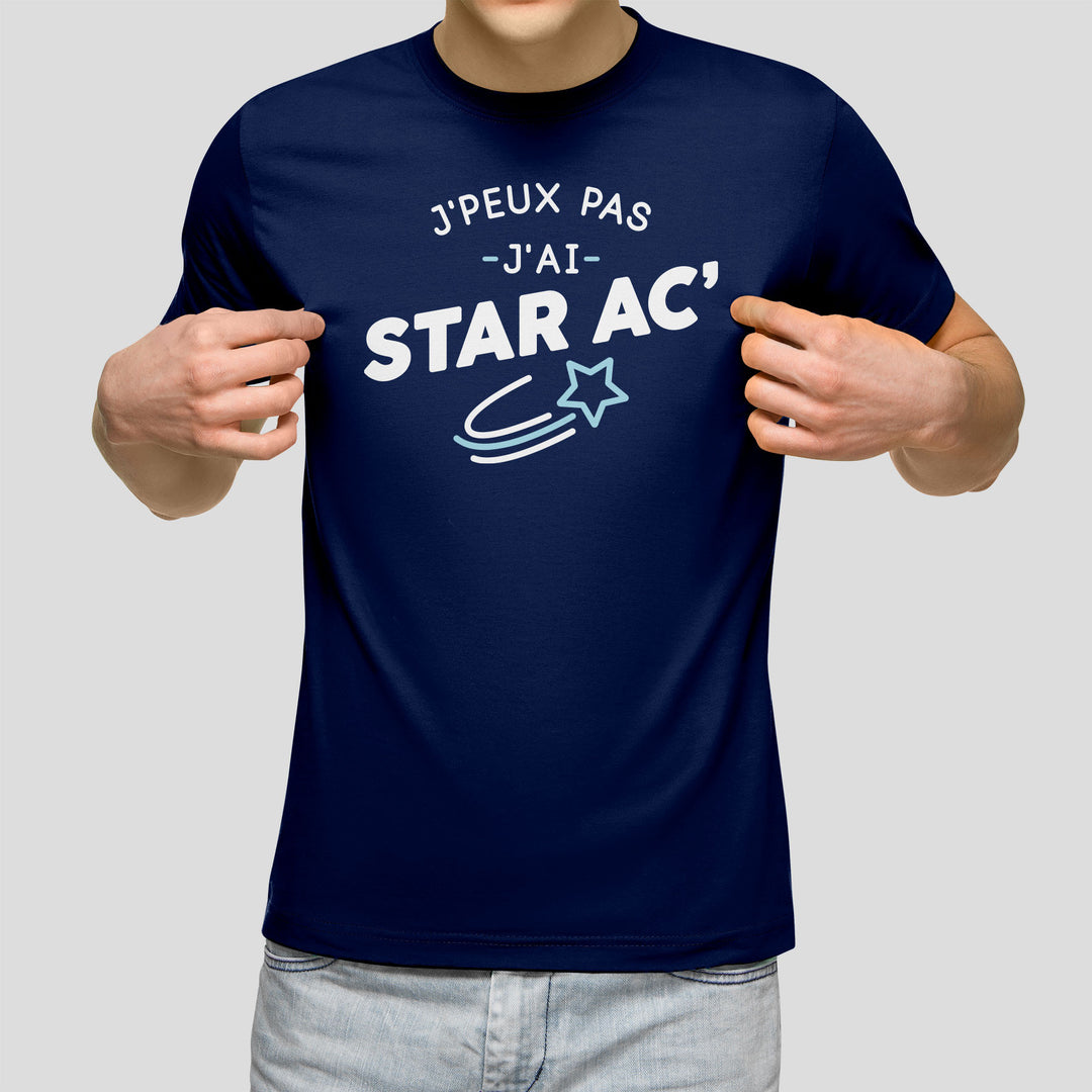 T-shirt imprimé Homme - Je peux pas j'ai Star Academy