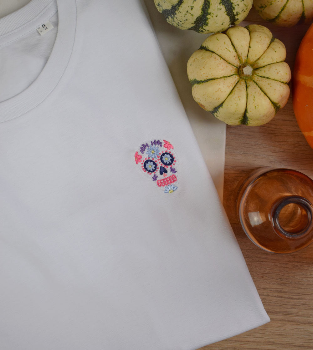 T-shirt brodé - Dia de los muertos