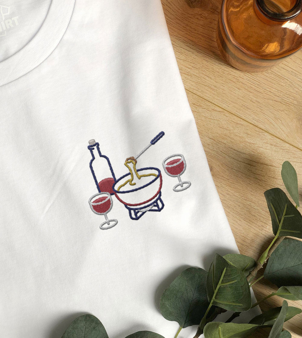 T-shirt brodé - Fondue Savoyarde