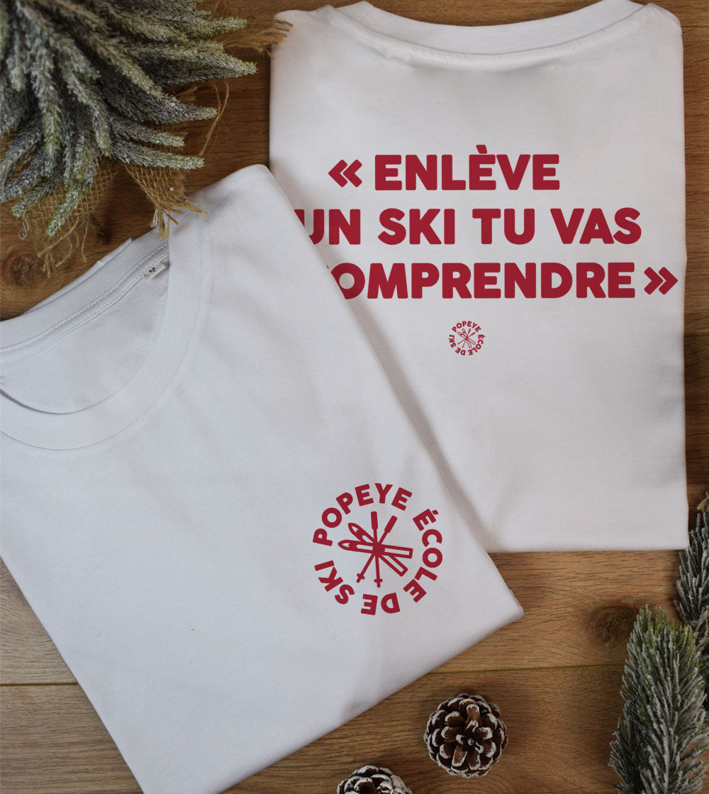 T-shirt imprimé - Enlève un ski