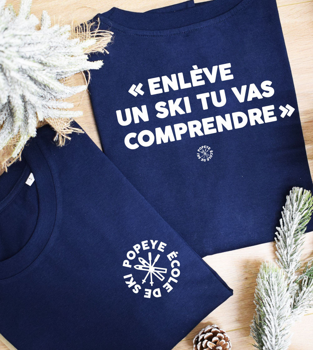 T-shirt imprimé - Enlève un ski