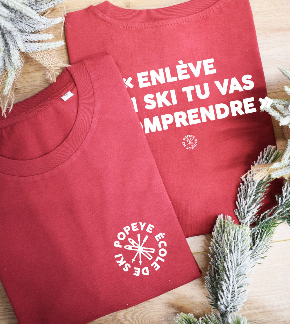 T-shirt imprimé - Enlève un ski
