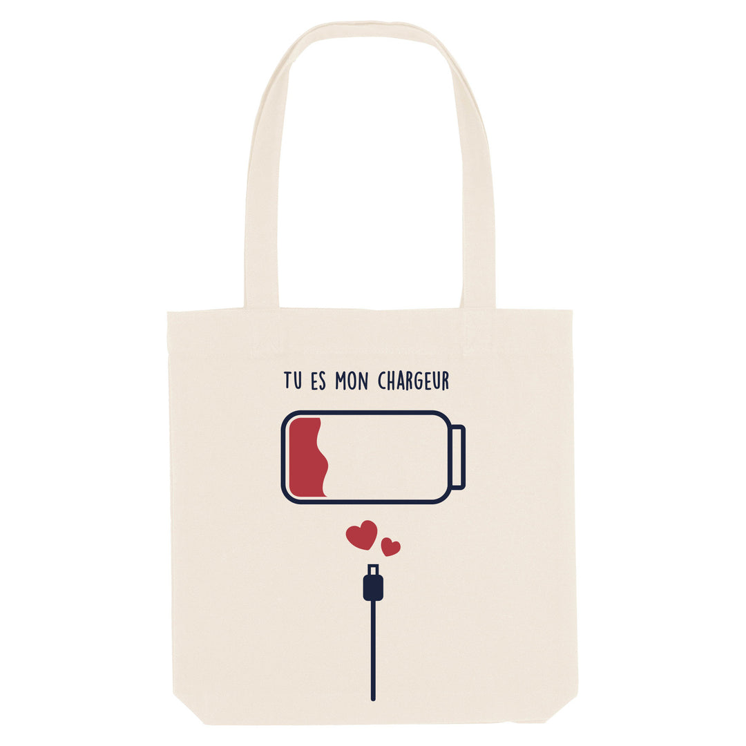 Tote Bag - Tu es mon chargeur