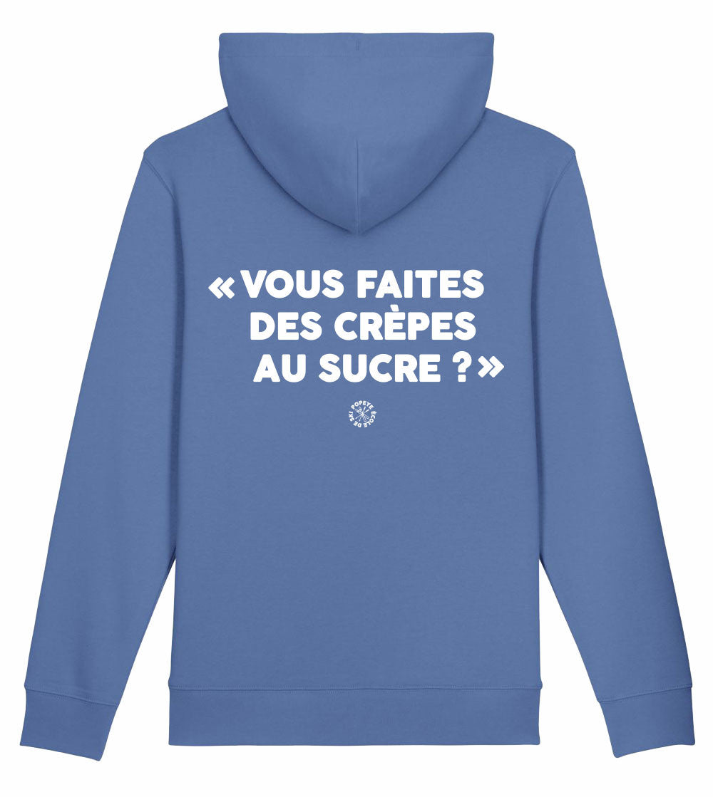 Sweat imprimé à capuche - Vous faites des crêpes au sucre