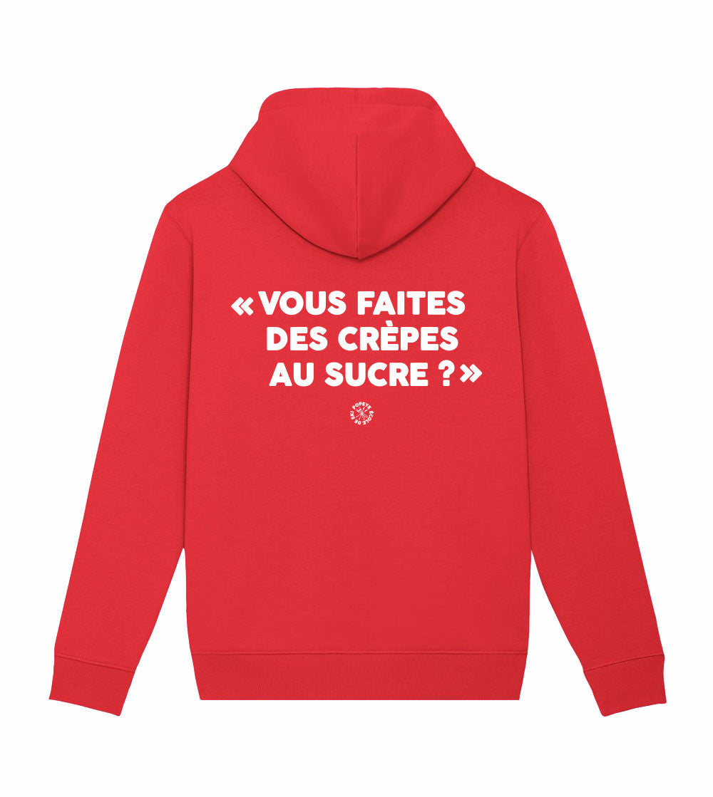 Sweat imprimé à capuche - Vous faites des crêpes au sucre